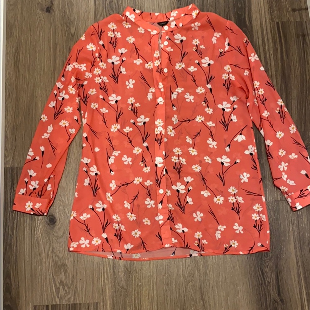 Floryday Long Sleeve Floral Shirt